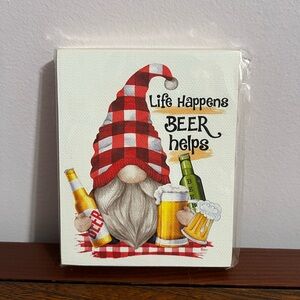 Gnome with Beer Theme Decor
